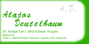 alajos deutelbaum business card